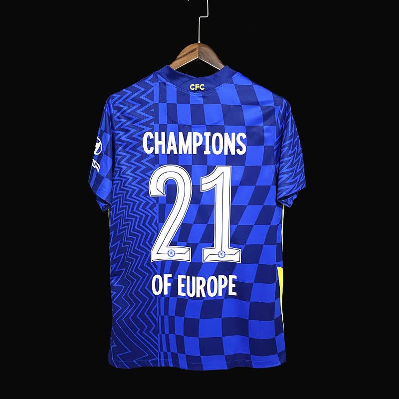 football-shirt-chelsea-fc-home-21-22-european-champion-2 Football Shirt Chelsea FC Home 21-22 European Champion back