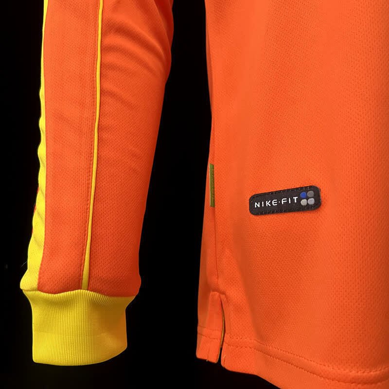 football-shirt-brazil-goalkeeper-98-99-orange-long-sleeve-4 Football Shirt Brazil Goalkeeper 98-99 Orange Long Sleeve extra 2