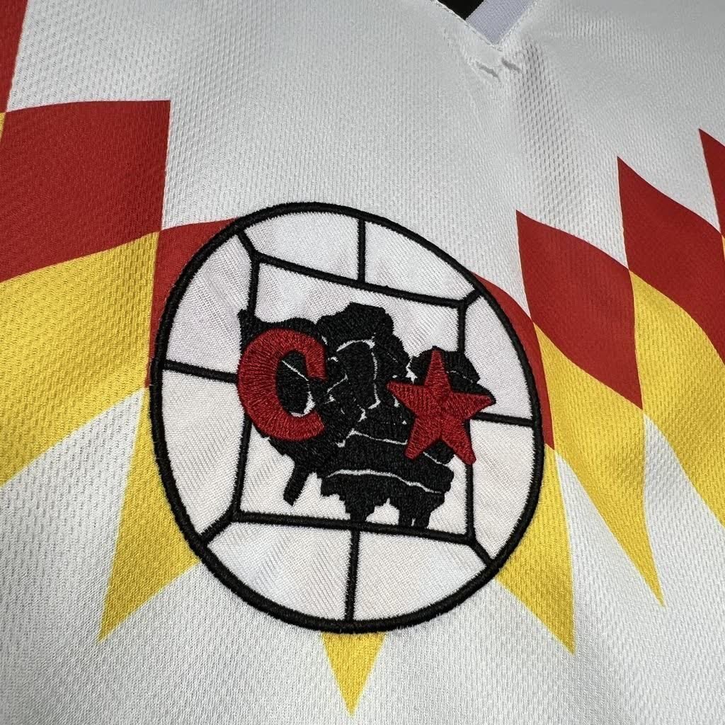 football-shirt-club-america-retro-95-96-white-5 Football Shirt Club America Retro 95-96 White extra 3