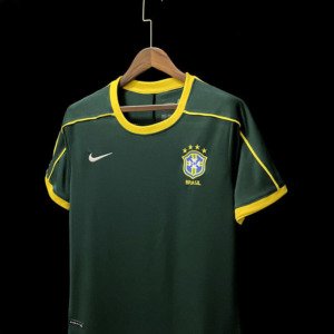 football-shirt-brazil-goalkeeper-98-99-1 Football Shirt Brazil Goalkeeper 98-99 front