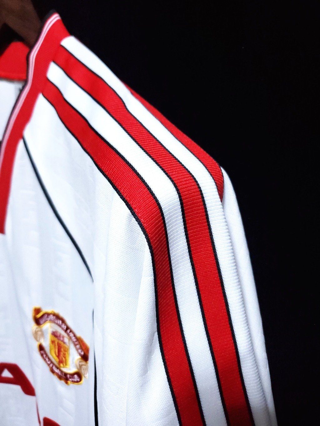 Football Shirt Manchester United Away 88-89 Retro extra 4