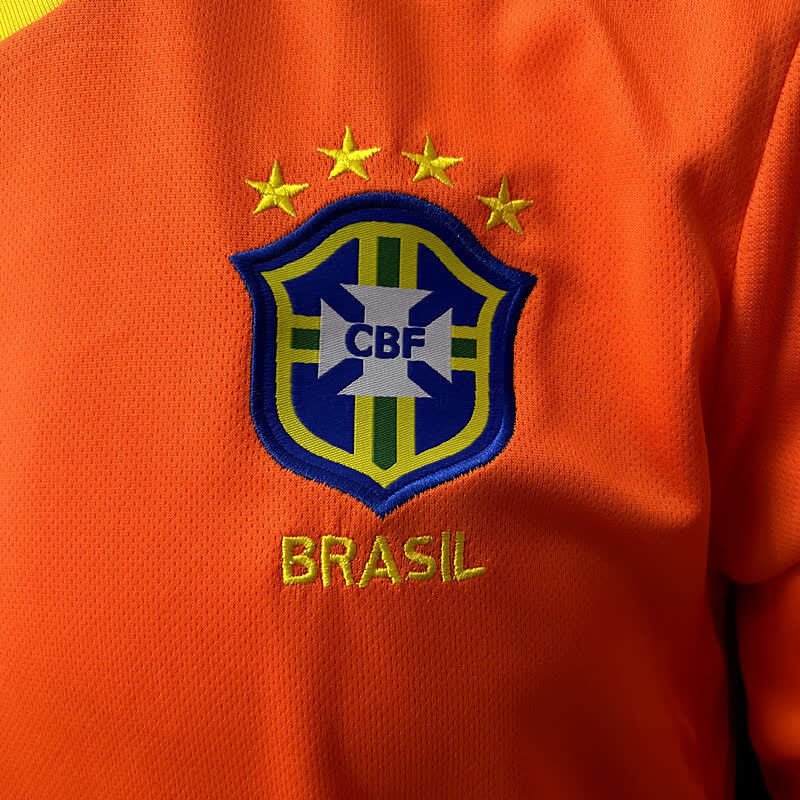 football-shirt-brazil-goalkeeper-98-99-orange-long-sleeve-6 Football Shirt Brazil Goalkeeper 98-99 Orange Long Sleeve extra 4