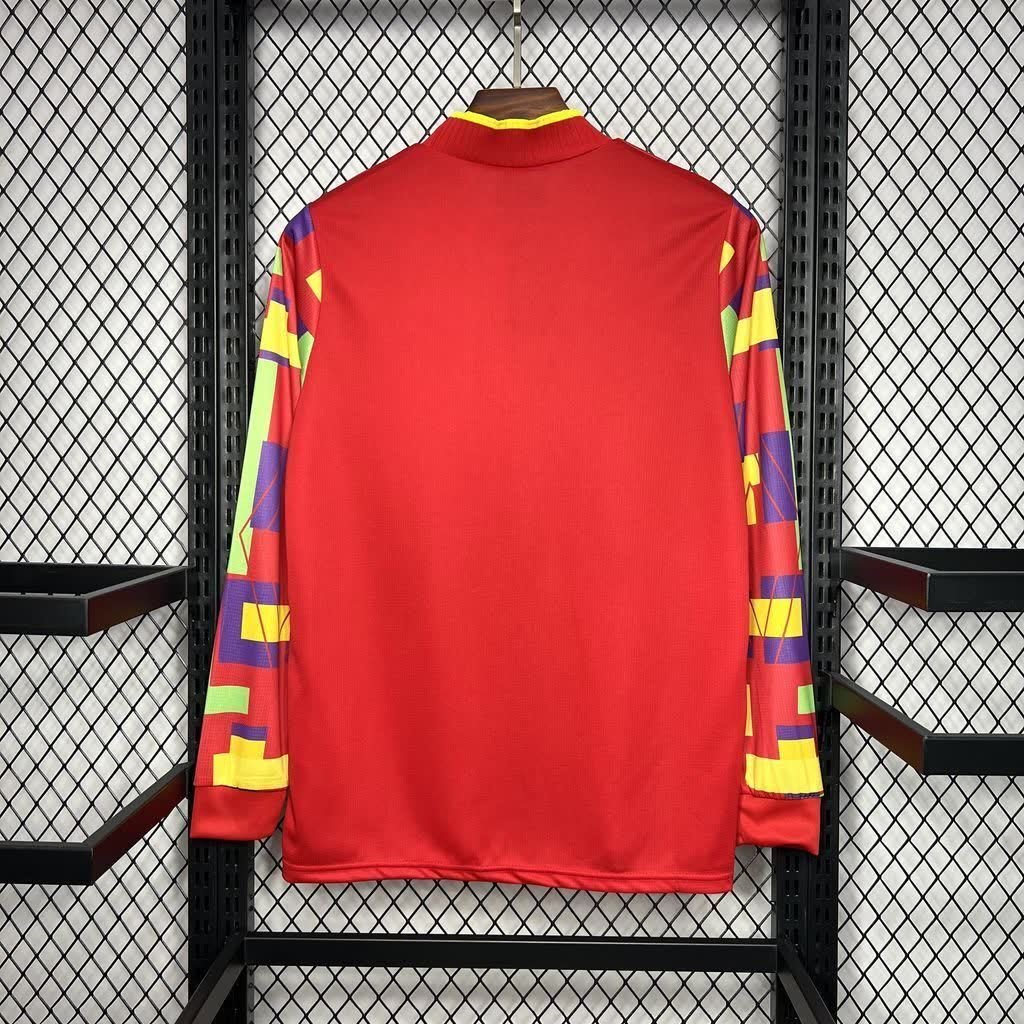 football-shirt-england-goalkeeper-retro-95-96-long-sleeve-2 Football Shirt England Goalkeeper Retro 95-96 Long Sleeve back