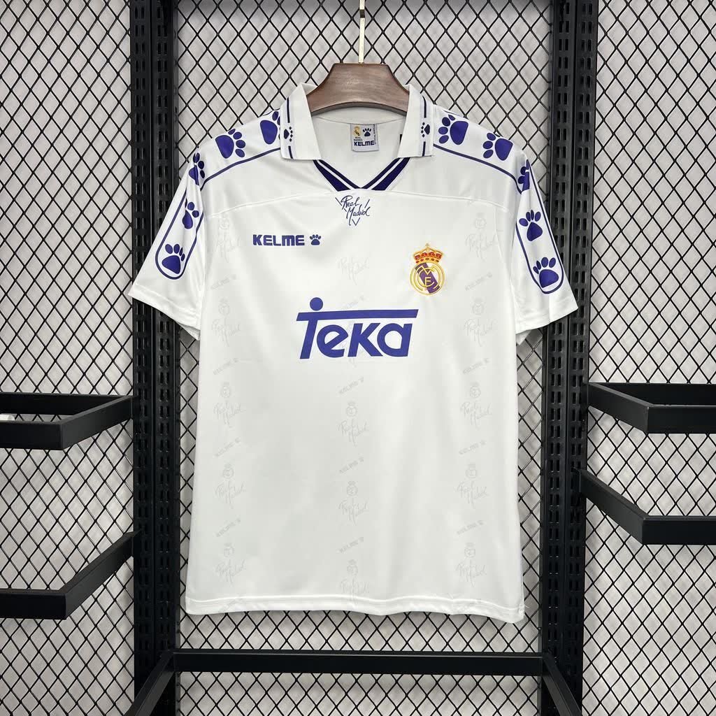 Football Shirt Real Madrid Home 94-96 Retro extra 5
