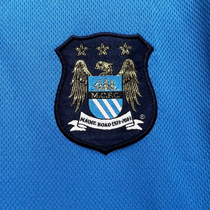 Football Shirt Manchester City Home 02-03 Retro extra 6